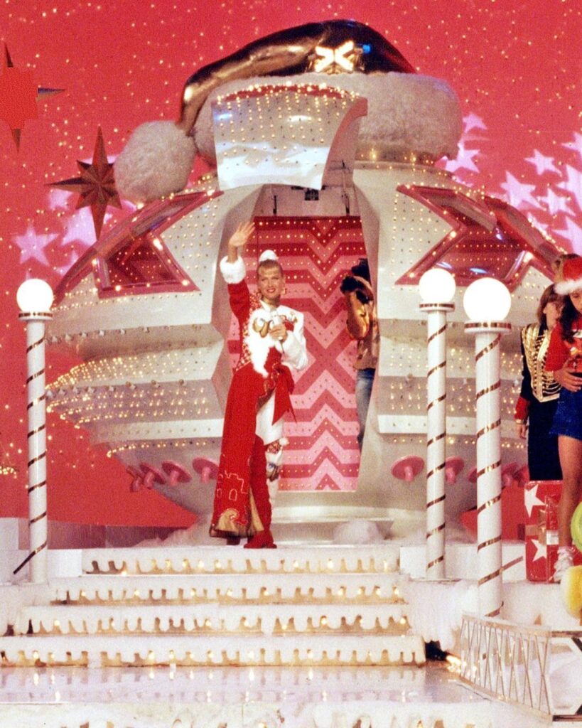 Xuxa em sua famosa nave no Especial de Natal