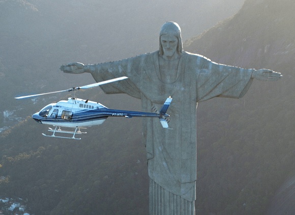 Equipe do Cristo Redentor pede estudo para avaliar se voos de helicópteros causam danos ao monumento