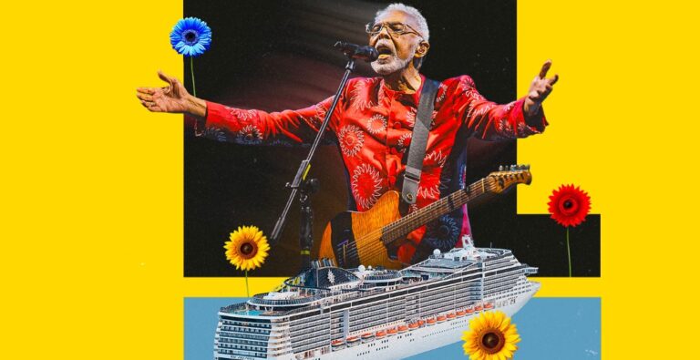 ‘Promoção Navio Tempo Rei’: Você e Gilberto Gil em alto mar