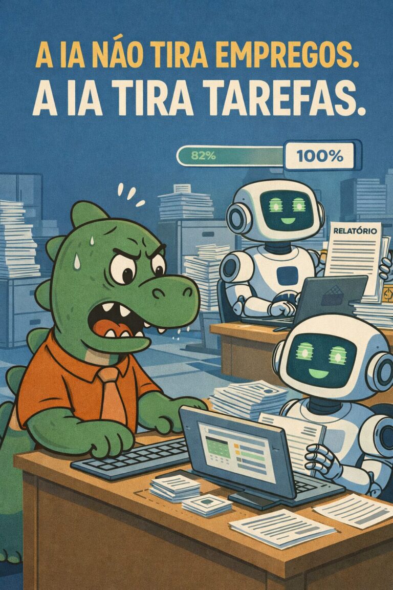 A IA não está tirando empregos: está tirando tarefas, o que dói mais.