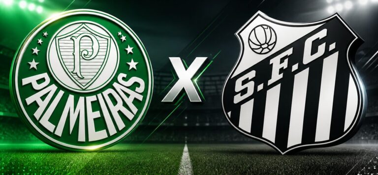 Palmeiras defende liderança contra Santos pressionado no Brasileirão